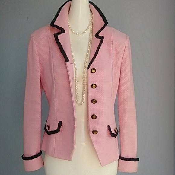 St. John Jackets & Blazers - Gorgeous Pink and Black St. John Blazer